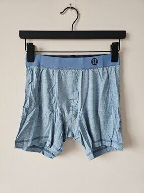 2 x NIB LULULEMON HHUB Heathered Mach Blue Always In Motion Boxer 5" Large